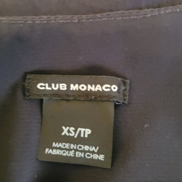 Vintage Silky Navy Club Monaco Dress Art Deco Style Size XS - Picture 5 of 6